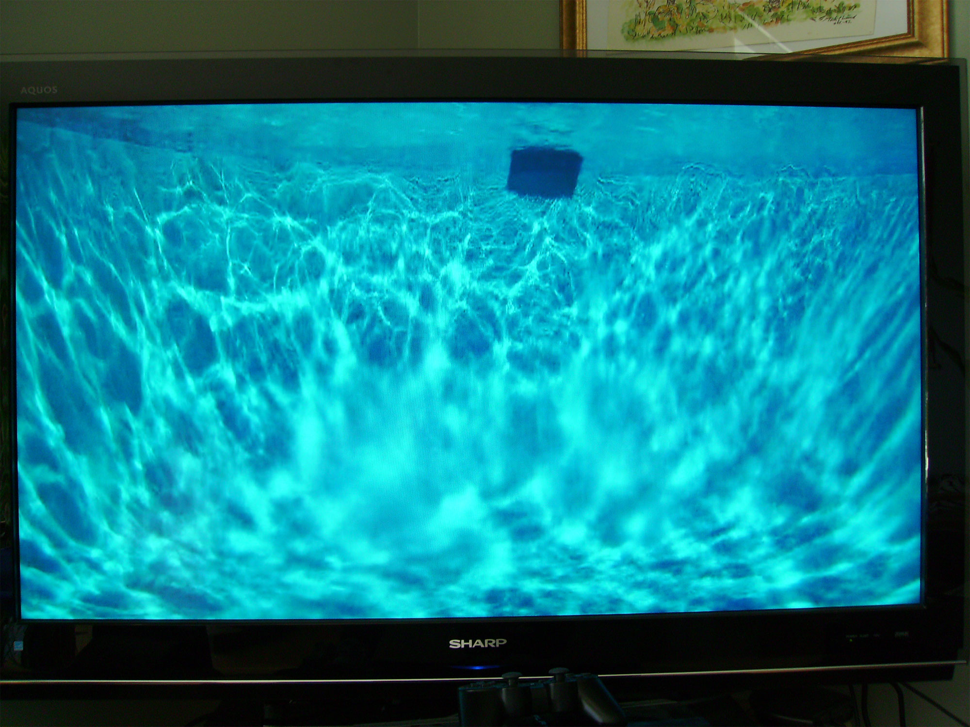 This is a low resolution photo from inside the pool showing the inner ocean of energy in the crystal clear pool water